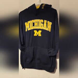 Michigan State Navy and Yellow Hoodie